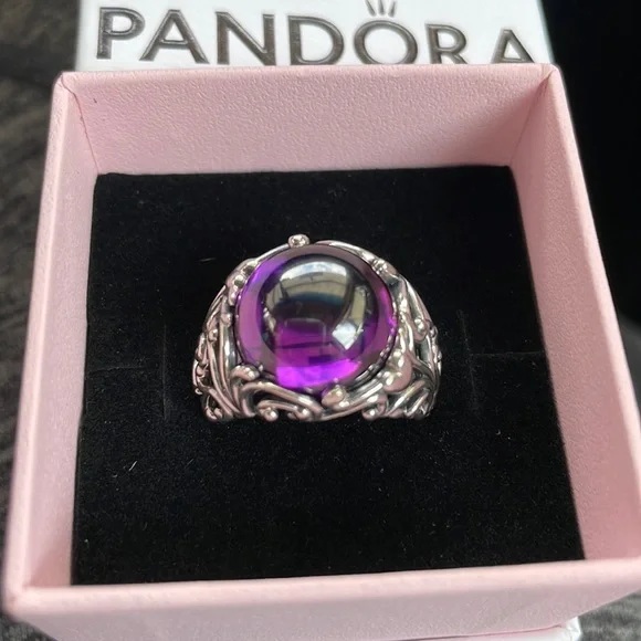 Pandora Jewelry Purple Stone Pandora Ring Poshmark